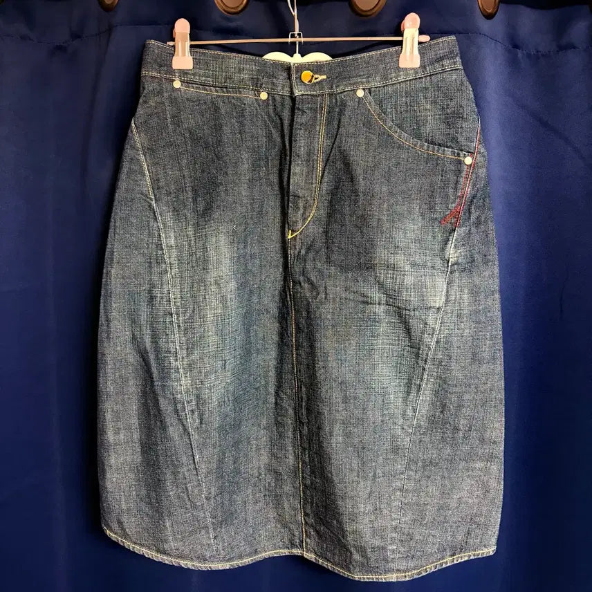 [BUNJANG] Levi's Engineered Denim Midi Skirt / 리바이스 엔지니어드 청치마 데님 미디 스커트