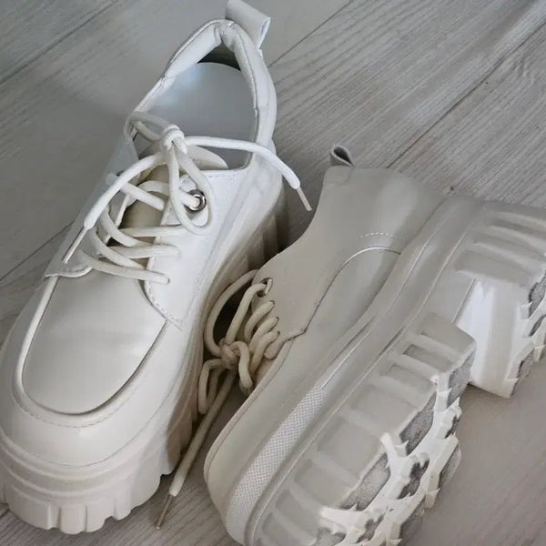 [BUNJANG] Ivory 10cm Height-Increasing Shoes (240) / 아이보리색 10cm 키높이 신발 240 팝니다