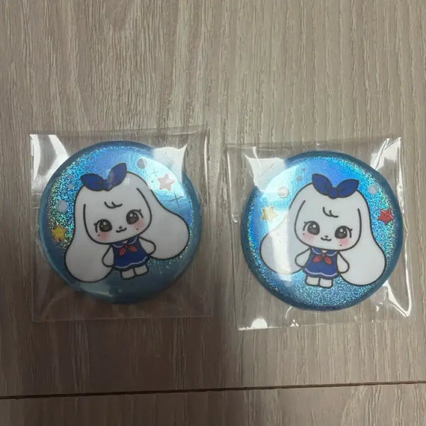 [BUNJANG] IVE Mini B Cherry Cheese Pin Button / 아이브 미니브 체리 치즈 핀버튼(개당)