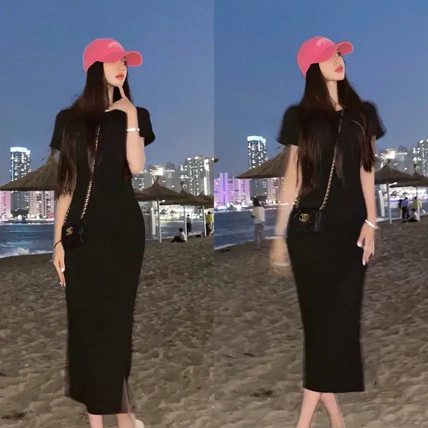 [BUNJANG] Mayoon Functional Nobra One-Piece Dress Black M / 새상품 메이윤 기능성 노브라원피스 블랙 M