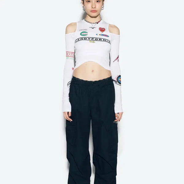 [BUNJANG] AS IF Kelly Parachute Cargo Pants Black / 에즈이프 켈리 파라슈트 카고팬츠 블랙 프리사이즈