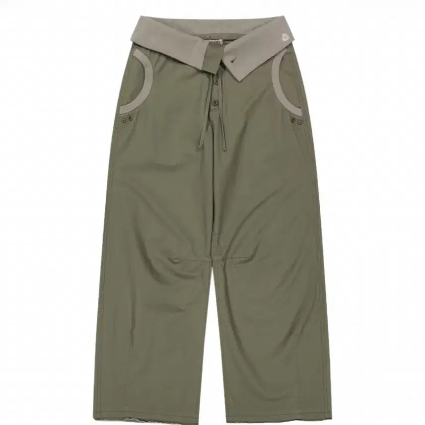 [BUNJANG] KOSEIO Flow Fold Pants Khaki Size 0 / 코이세이오 플로우 폴드 팬츠 카키 flow fold pants khaki 0size