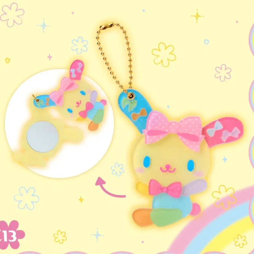 [BUNJANG] Sanrio Usahana Birthday Series Slide Mirror Keychain / 산리오 언제나 사랑하는 우사하나 생일 디자인 시리즈 슬라이드 미러 키링