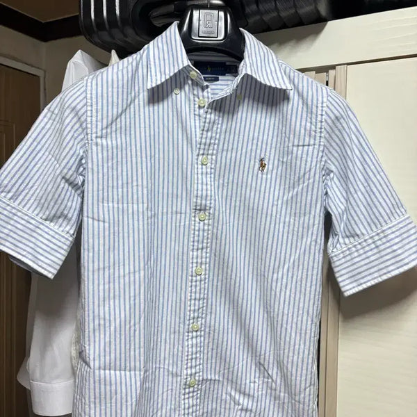 [BUNJANG] Polo Ralph Lauren Women's Striped Short Sleeve Shirt / 폴로 여자 스트라이프 반팔셔츠