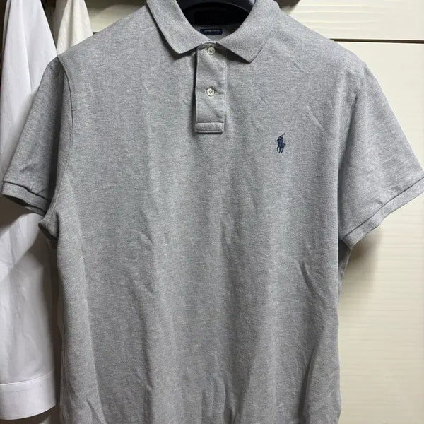 [BUNJANG] Polo Ralph Lauren Authentic Grey Short Sleeve Polo Shirt XL / qr 정품 폴로 반팔 카라티 105-110