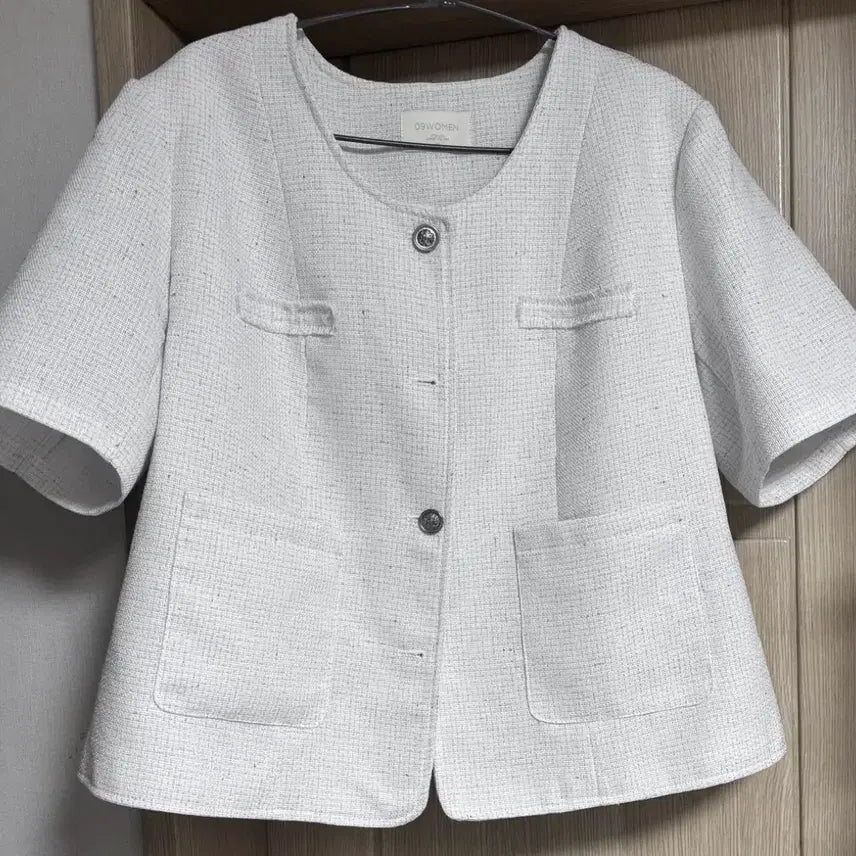 [BUNJANG] Gongoomun Tweed Jacket White / 공구우먼 빅사이즈 트위드 자켓 - 화이트