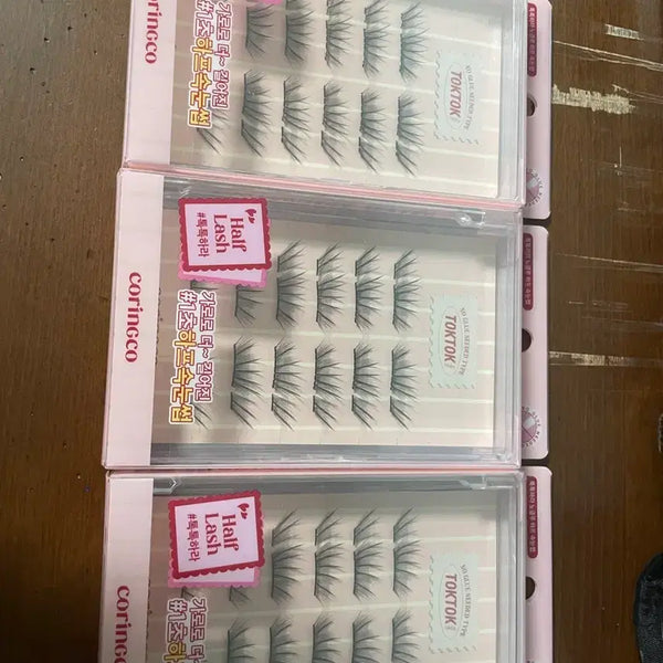 [BUNJANG] Coringco Toktokhara No-Glue Half Eyelashes / 코링코 톡톡하라 노글루 하프 속눈썹 레디 새상품