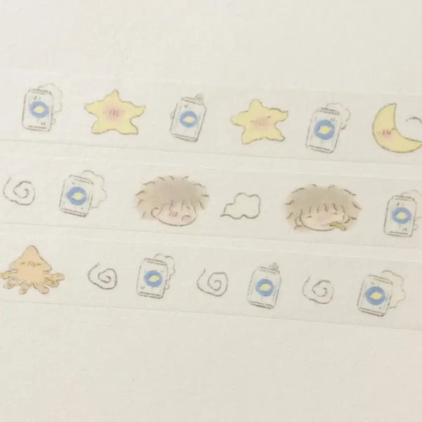 [BUNJANG] Hamine Alttaltalhanbam Masking Tape / 하미네 알딸딸한밤 마스킹테이프 마테띵