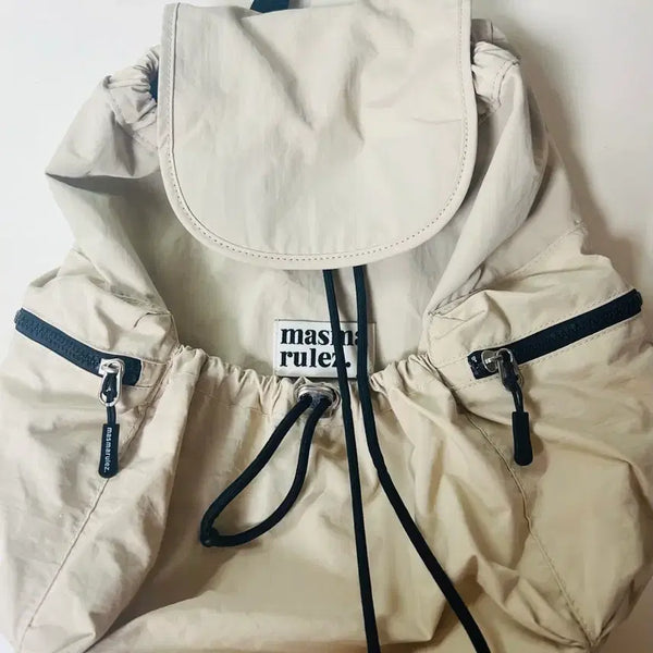 [BUNJANG] Masmarels Mini Flap Backpack Beige / 마스마룰즈 미니 플랩 백팩 베이지