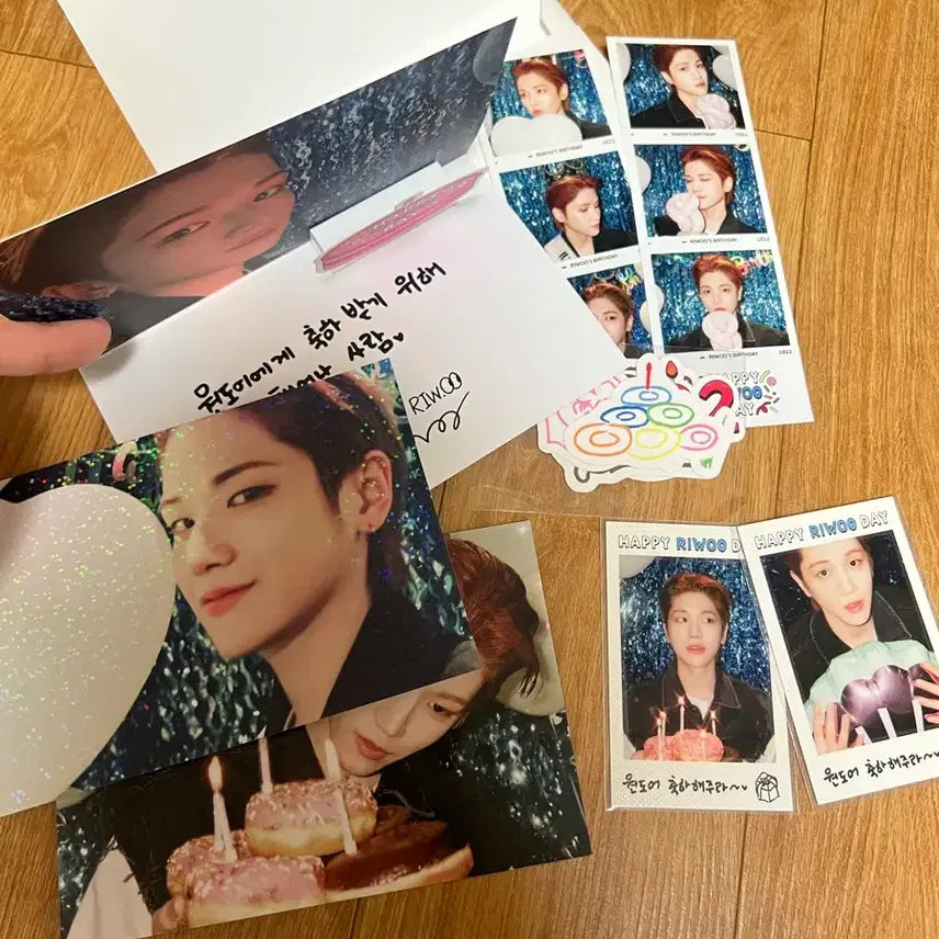 [BUNJANG] BOYNEXTDOOR 2024 Riwoo Birthday MD (Stickers, Polaroids, Postcards, Pop-up, Photo Booth) / 보넥도 2024 리우 생일엠디(스티커 폴라 엽서 팝업 인생네컷 등)