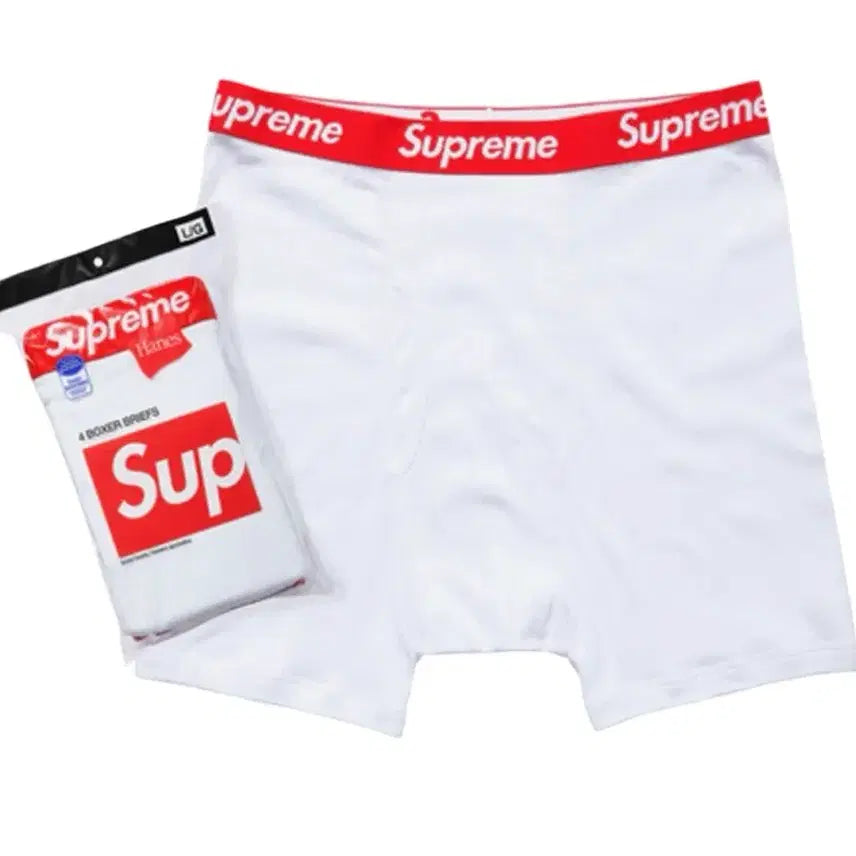 [BUNJANG] Supreme Haynes Boxer Brief White / 슈프림 헤인즈 박서 브리프 화이트 S 슈프림팬티