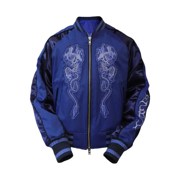 [BUNJANG] Surgery Sukajan Jacket Blue L / 써저리 surgery mir sukajan blue 자켓 L