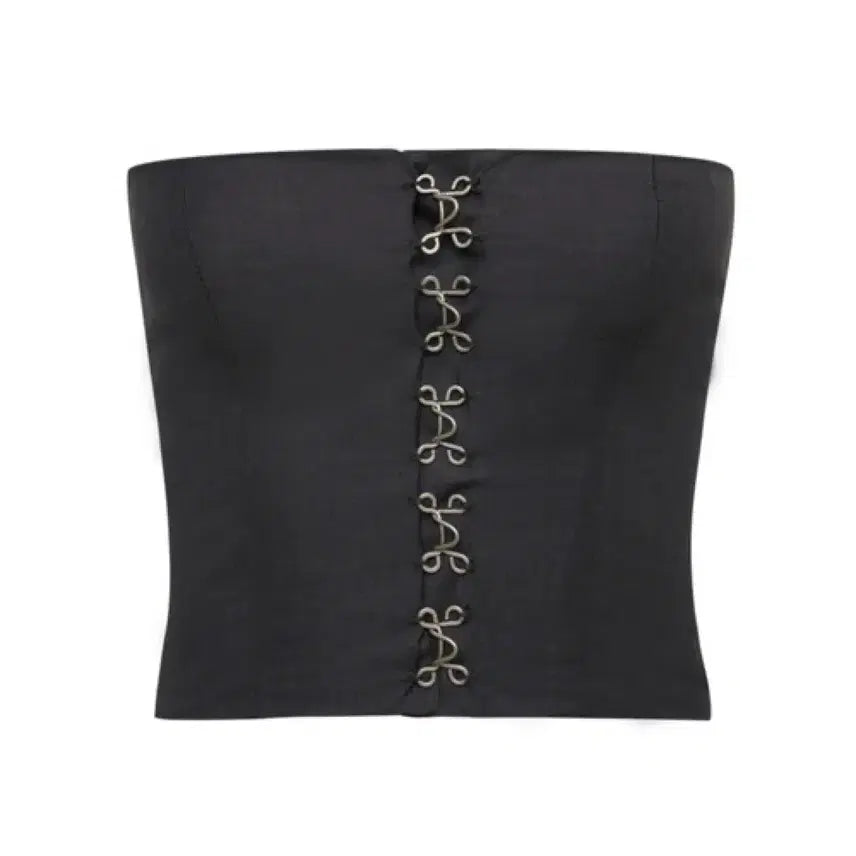 [BUNJANG] VENECY Lock Up Sleeveless Top - Charcoal Grey (S) / 벤에시 베네시 VENECY 락 업 탑 슬리브리스 그레이 차콜 S