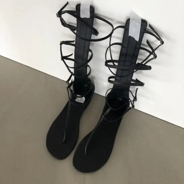 [BUNJANG] 714 Center Black Gladiator Sandals 240 / (미개봉새상품) 714center 블랙 글래디에이터 샌들 240