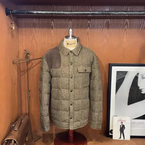 [BUNJANG] Ralph Lauren Tweed Duck Down Work Jacket / 랄프로렌 트위드 덕다운 워크자켓 105