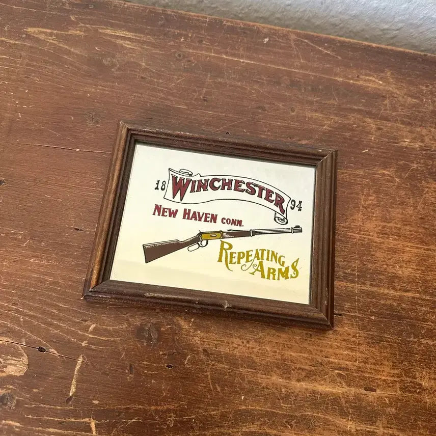 [BUNJANG] Vintage Winchester 1894 Rifle Advertising Mirror Frame / 미국)빈티지 Winchester 거울액자