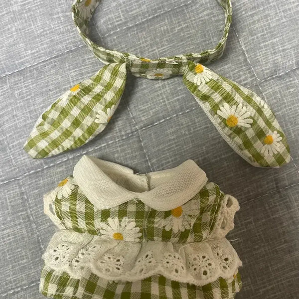 [BUNJANG] 10cm Doll Plush Dress Set / 10cm 인형 누이 원피스 옷