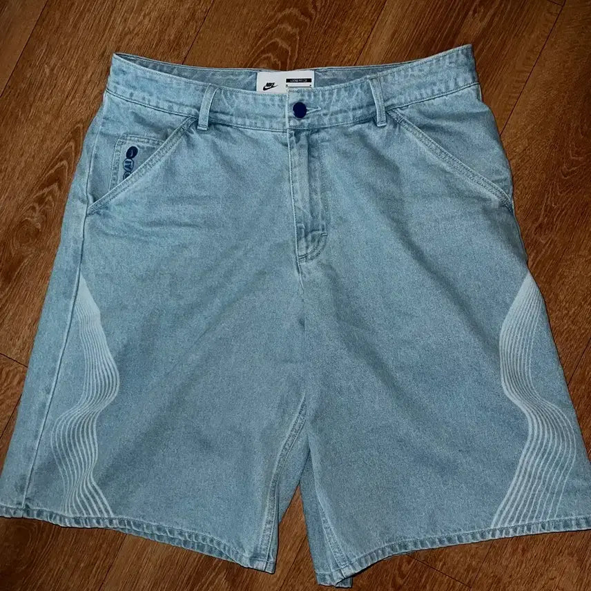 [BUNJANG] Nike Light Blue Denim Shorts / 나이키 데님 반바지 라이트 블루 30