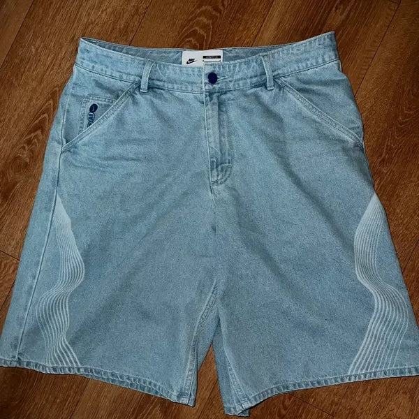[BUNJANG] Nike Light Blue Denim Shorts / 나이키 데님 반바지 라이트 블루 30
