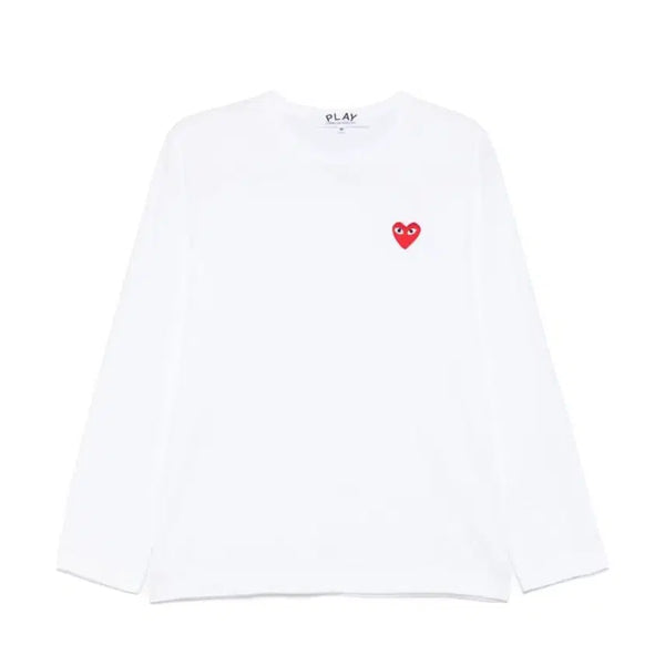 [BUNJANG] Comme des Garçons Play Long Sleeve White M / 꼼데가르송 플레이 롱슬리브 화이트