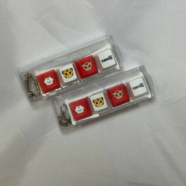 [BUNJANG] Kia Tigers Keycap Keyring / [새상품] 기아타이거즈 키캡 키링 4구 판매