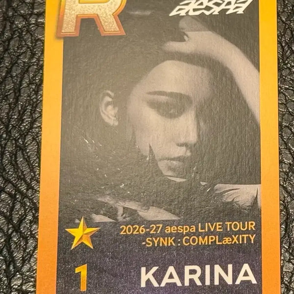 [BUNJANG] Superstar SMTOWN aespa Karina Mission Photocard / 슈스엠 에스파 콘서트 카리나 미션 포카 포토카드 superstar smtown ssm