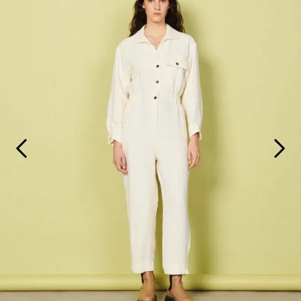 [BUNJANG] Sandro Ecru Jumpsuit Size 36 / 산드로 에크루 점프수트 36사이즈