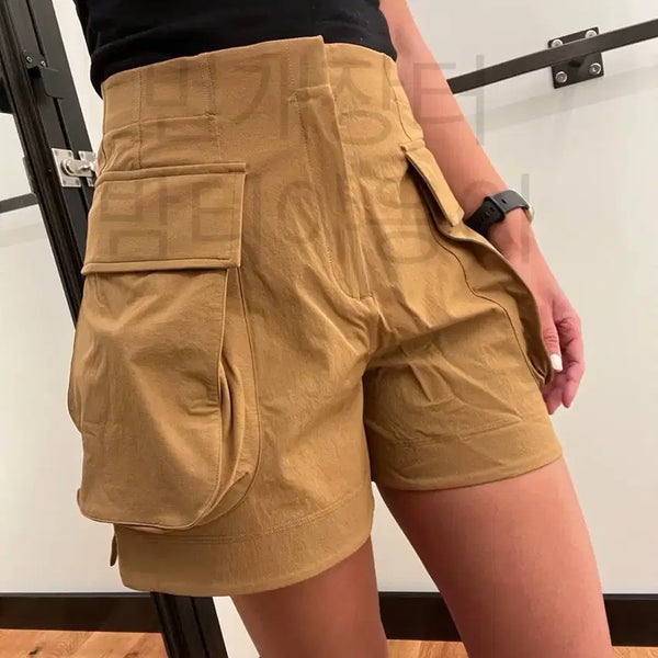 [BUNJANG] Lululemon Relaxed Fit SHR Cargo Shorts 4-inch Super High-Rise Bold Beige / 룰루레몬 릴렉스드핏 SHR 카고 쇼츠 4inch 볼드베이지 슈퍼하이라이즈 반바지 숏츠 숏팬츠 골프웨어 여성 골프복