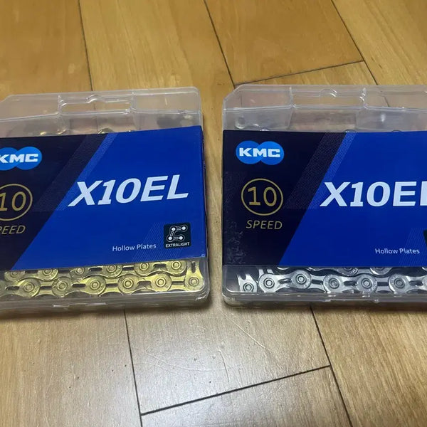[BUNJANG] KMC X10EL 10-Speed Chain (Gold/Silver) / KMC X10EL (골드와 실버)