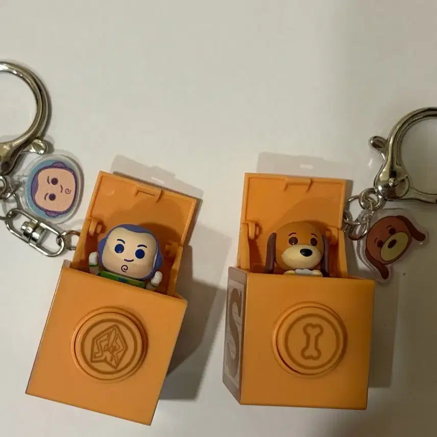 [BUNJANG] Toy Story Buzz & Slinky Keycap Keychain / [판매, 교환] 토이스토리 키캡 키링