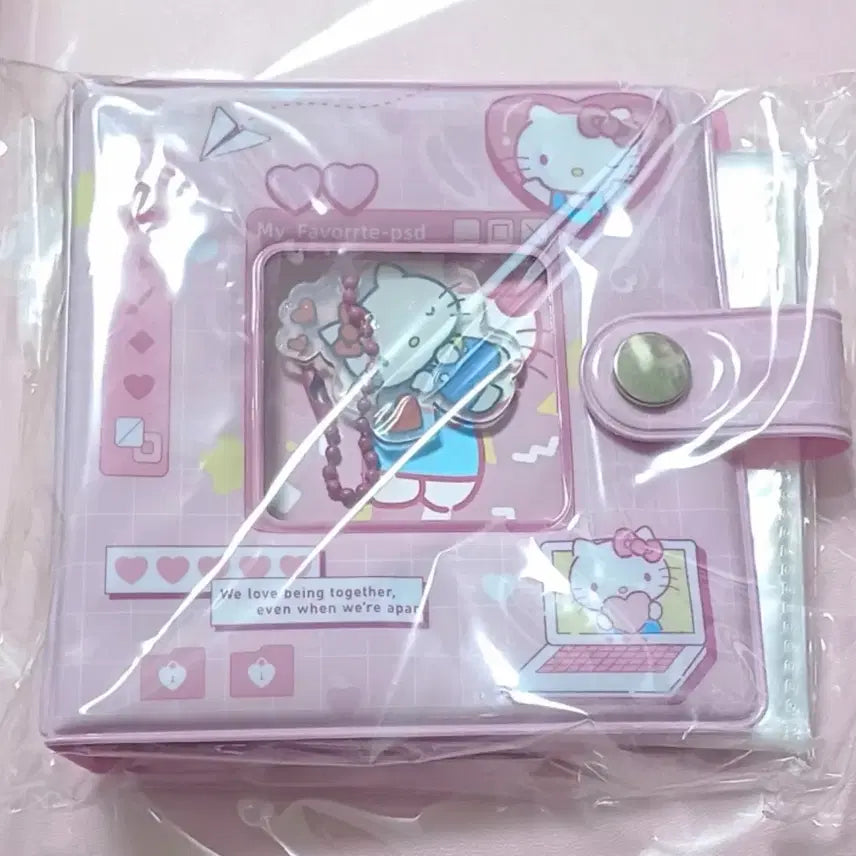 [BUNJANG] Hello Kitty Collect Book Inner Sleeves & Keychain Set / 헬로키티 콜렉트북 속지 키링