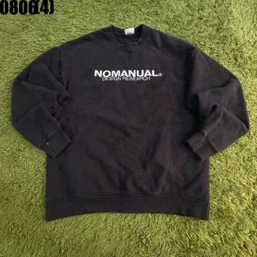[BUNJANG] NOMANUAL Black Sweatshirt / 노매뉴얼 맨투맨 블랙 0806