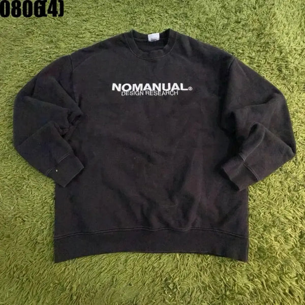 [BUNJANG] NOMANUAL Black Sweatshirt / 노매뉴얼 맨투맨 블랙 0806