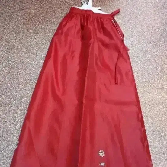 [BUNJANG] Red Hanbok Skirt / 빨간색  치마 한복