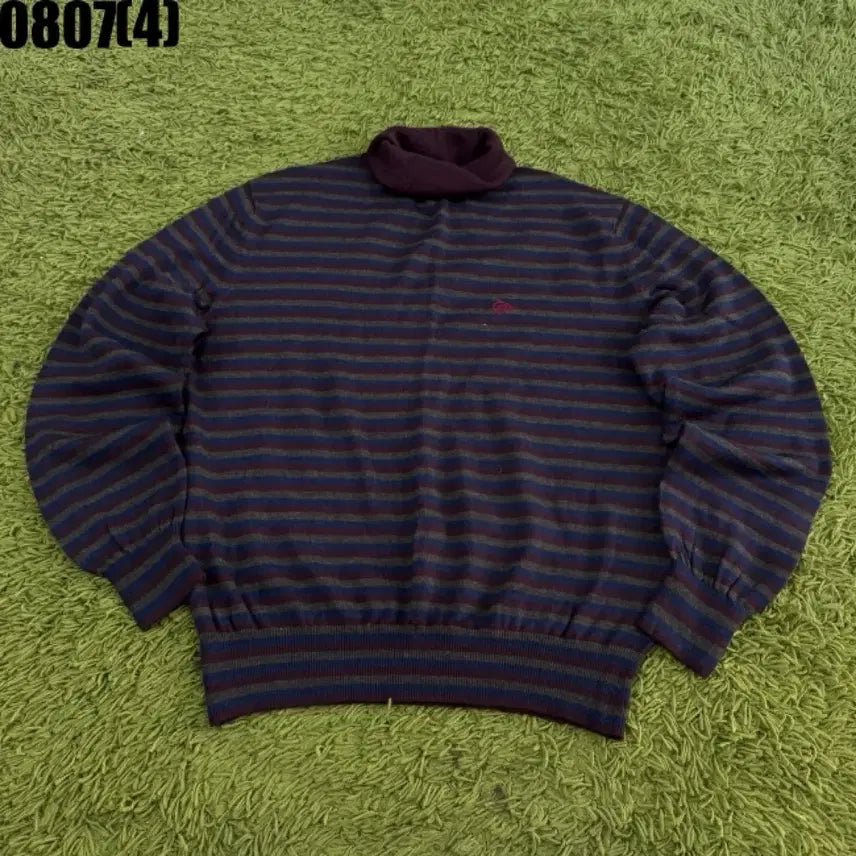 [BUNJANG] Dione Dunlop Striped Turtleneck Knit / Dione Dunlop 니트 목폴라 0807