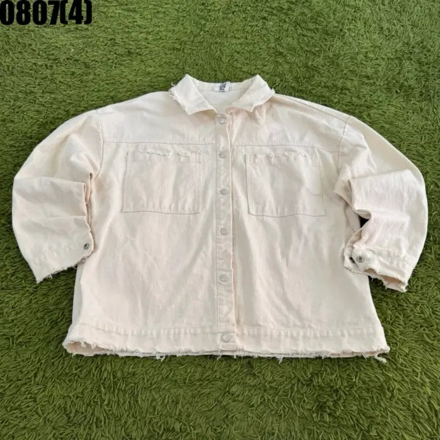 [BUNJANG] Beige Denim Jacket / 데님 자켓 베이지색 0807