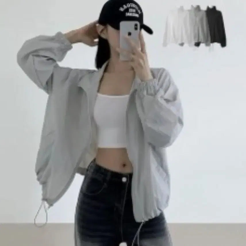 [BUNJANG] Nylon Windbreaker Jacket / 나일론 바람막이