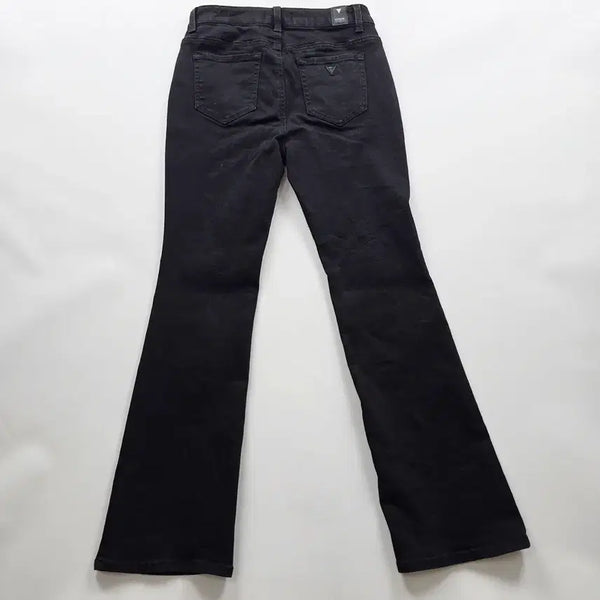 [BUNJANG] Guess Black Bootcut Stretch Denim Pants Size 26 / 게스 청바지 부츠컷 스판 흑청 데님팬츠 사이즈26 R6842