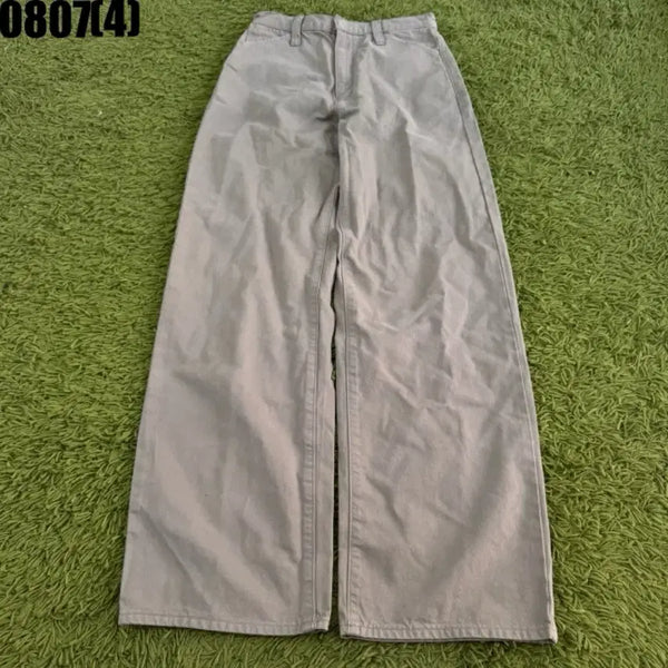 [BUNJANG] Uniqlo Wide Pants Beige / 유니클로 와이드 팬츠 베이지 0807