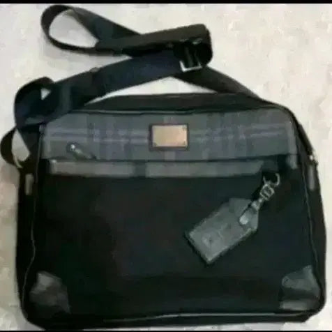 [BUNJANG] Beanpole Canvas Leather Shoulder Bag / 빈폴 캔버스 토트백