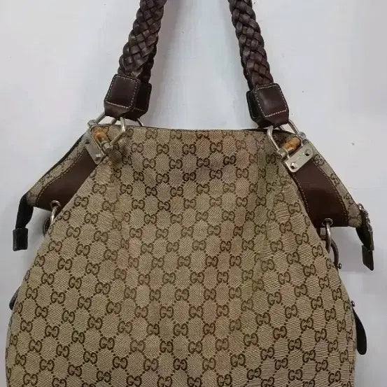 [BUNJANG] Gucci GG Logo Clutch Bag / 구찌 브라운 클러치 백