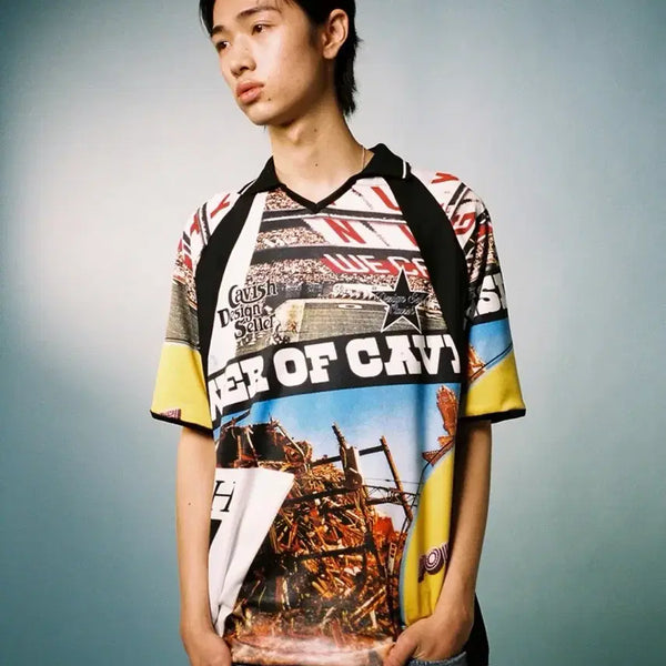 [BUNJANG] Cavish Funkifize Jersey T-Shirt (L) / 카비시 CAVISH FUNKIFIZE JERSEY 저지 반팔 티셔츠 L