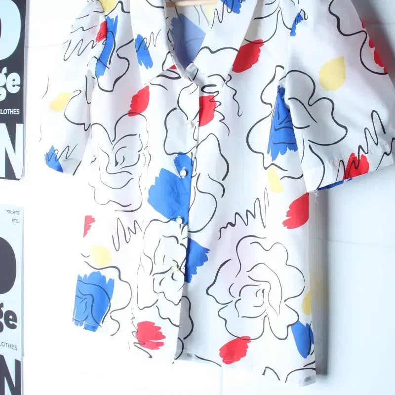 [BUNJANG] Vintage USA 80s Rhapsody Short Sleeve Polo T-Shirt / W(M-L) 랩소디 반팔 카라 티셔츠 USA 80S년대-H36591