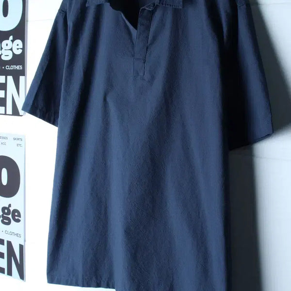 [BUNJANG] TOPTEN Big Size Plain Collar T-Shirt (2XL) / (2XL) 탑텐 반팔 카라 티셔츠 빅사이즈 셔츠 남방 무지-H36596