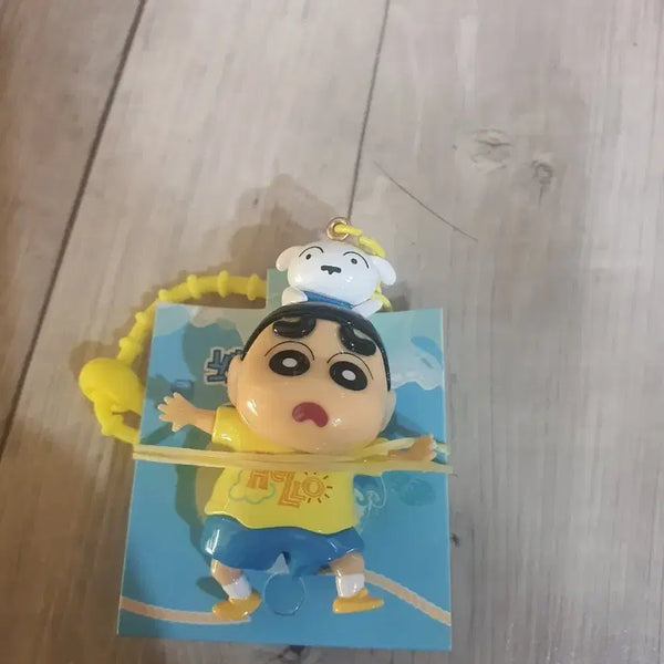 [BUNJANG] Crayon Shin-chan Character Keyring Set (6 Types) / 짱구 피규어 키링 6종셋트