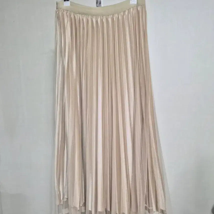 [BUNJANG] Pleated Chiffon Long Skirt / 플리츠 샤 롱 스커트
