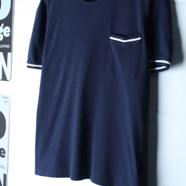 [BUNJANG] Zara Short Sleeve T-shirt Pocket Single Navy / (L) 자라 반팔 티셔츠 포켓 싱글 네이비 놈코어-H36606