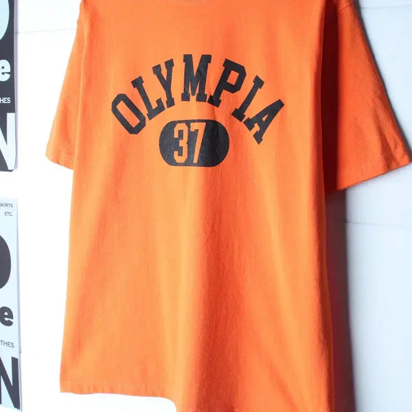 [BUNJANG] Outstanding Big Logo T-Shirt Orange / (S-L) 아웃스탠딩 반팔 티셔츠 올림피아 빅로고 오렌지-H36622