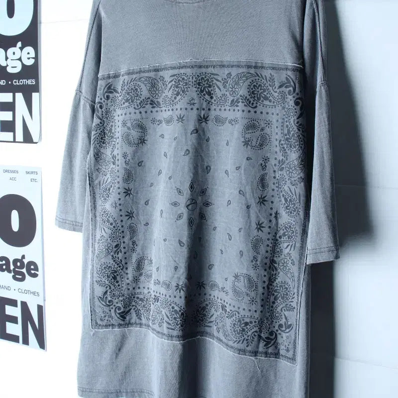[BUNJANG] DWSE Pigment Oversized T-Shirt / (F) 디더블유에스이 반팔 티셔츠 빅사이즈 피그먼트 스트릿-H36624