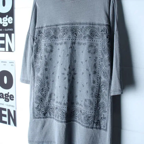 [BUNJANG] DWSE Pigment Oversized T-Shirt / (F) 디더블유에스이 반팔 티셔츠 빅사이즈 피그먼트 스트릿-H36624